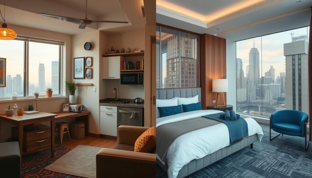 short-term rentals vs hotels comparison