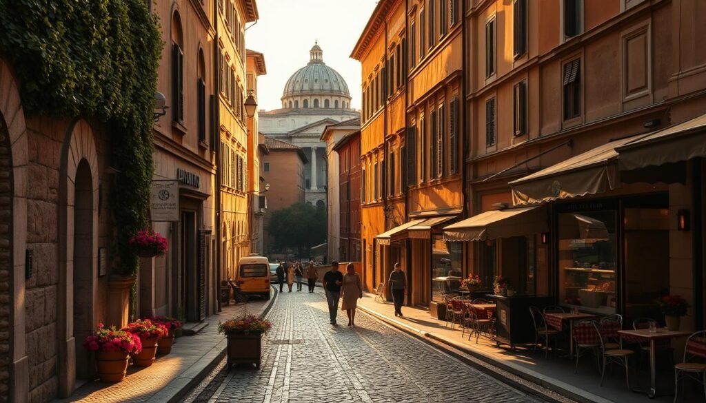 Historic streets of Rome